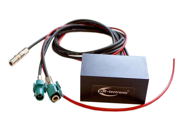 DAB/DAB+ Splitter m/forsterker (Fakra) DAB splitter til aktiv/passiv FM antenne 